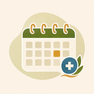 Ícone de calendário gestacional